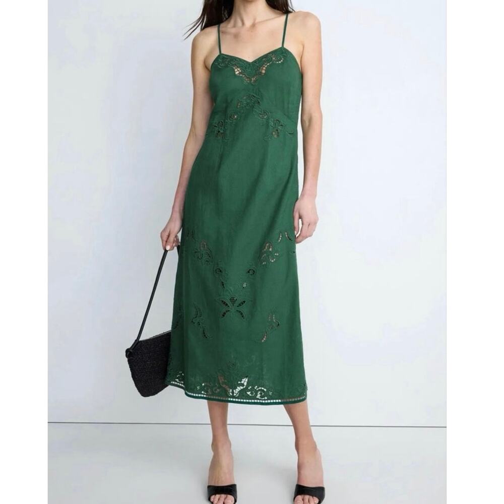 Vanessa Bruno Glany green Midi Dress Size 42 ( US 10 )
